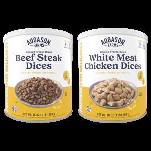 Freeze Dried Chicken & Beef Combo Pack, 28 Servings