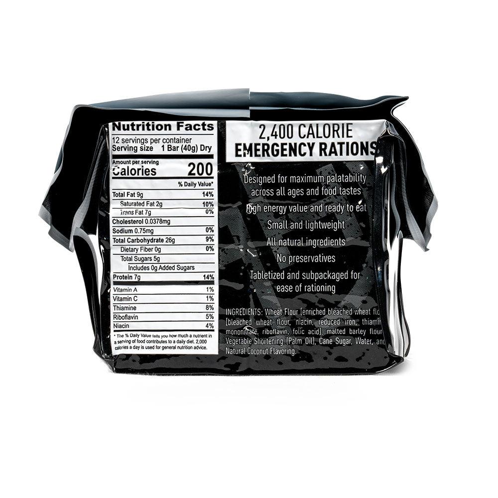 On-The-Go Emergency Food Ration Bars 2400 Calories (30-Pack)