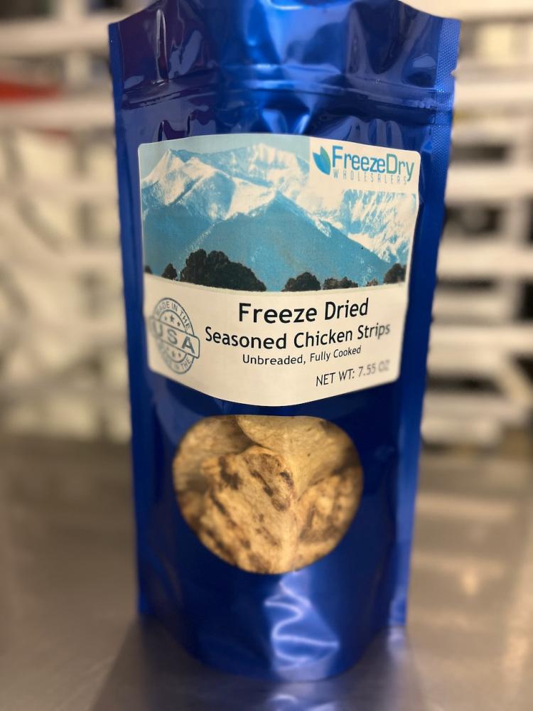 Freeze Dried Fully Cooked Seasoned Chicken Strips, MMMM Good!
