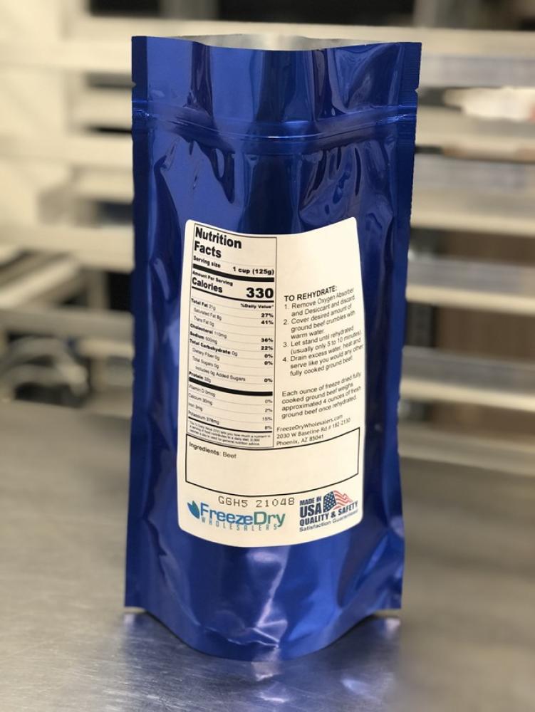 Freeze Dried Fully Cooked Ground Beef