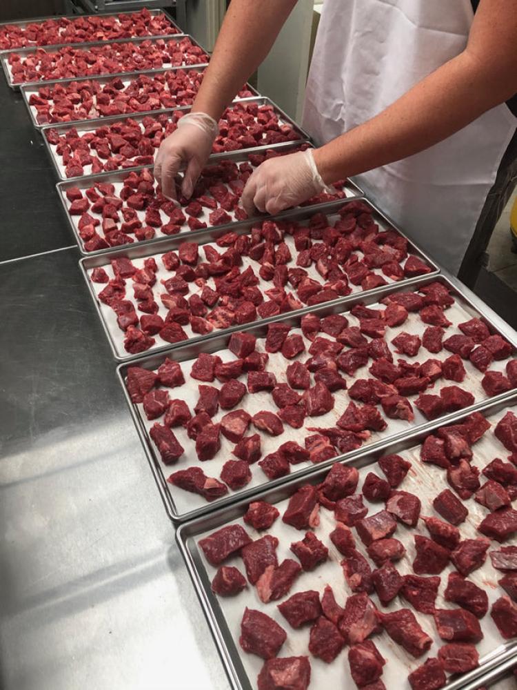 Freeze Dried Uncooked Beef Stew Cubes