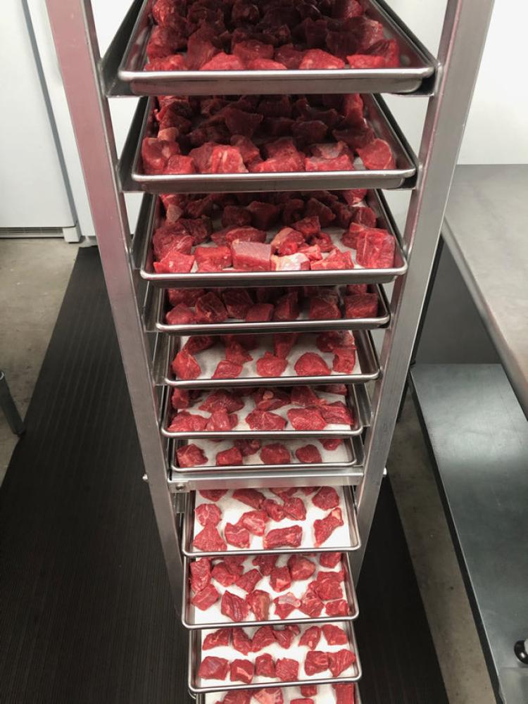 Freeze Dried Uncooked Beef Stew Cubes