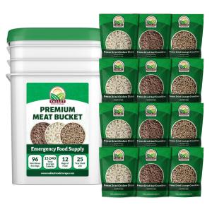 Premium Protein Bucket With Freeze-Dried Meat (chicken, beef, sausage)