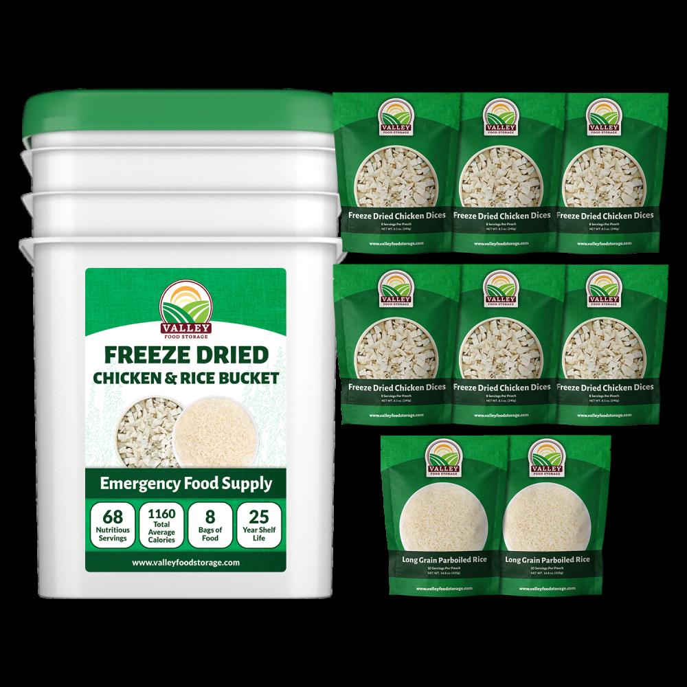 Freeze-Dried Chicken & Rice Bucket
