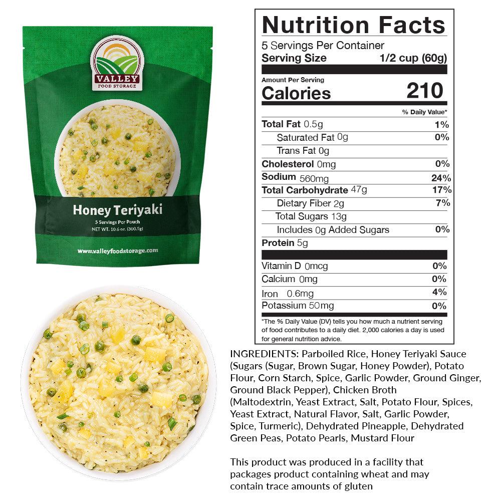 Honey Teriyaki - Tasty Ready-To-Eat Entree