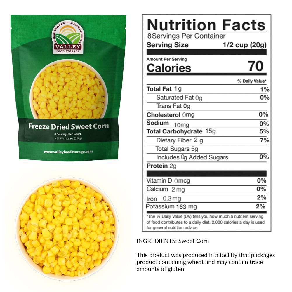 Freeze Dried Sweet Corn - 10 Pack