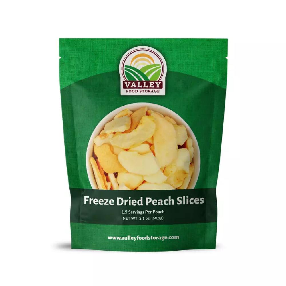 Freeze Dried Peach Slices - Single Pouch