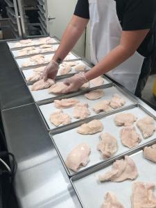 Freeze Dried Uncooked Chicken Breasts - between 6 to 8 breasts (packed by weight, not by count)