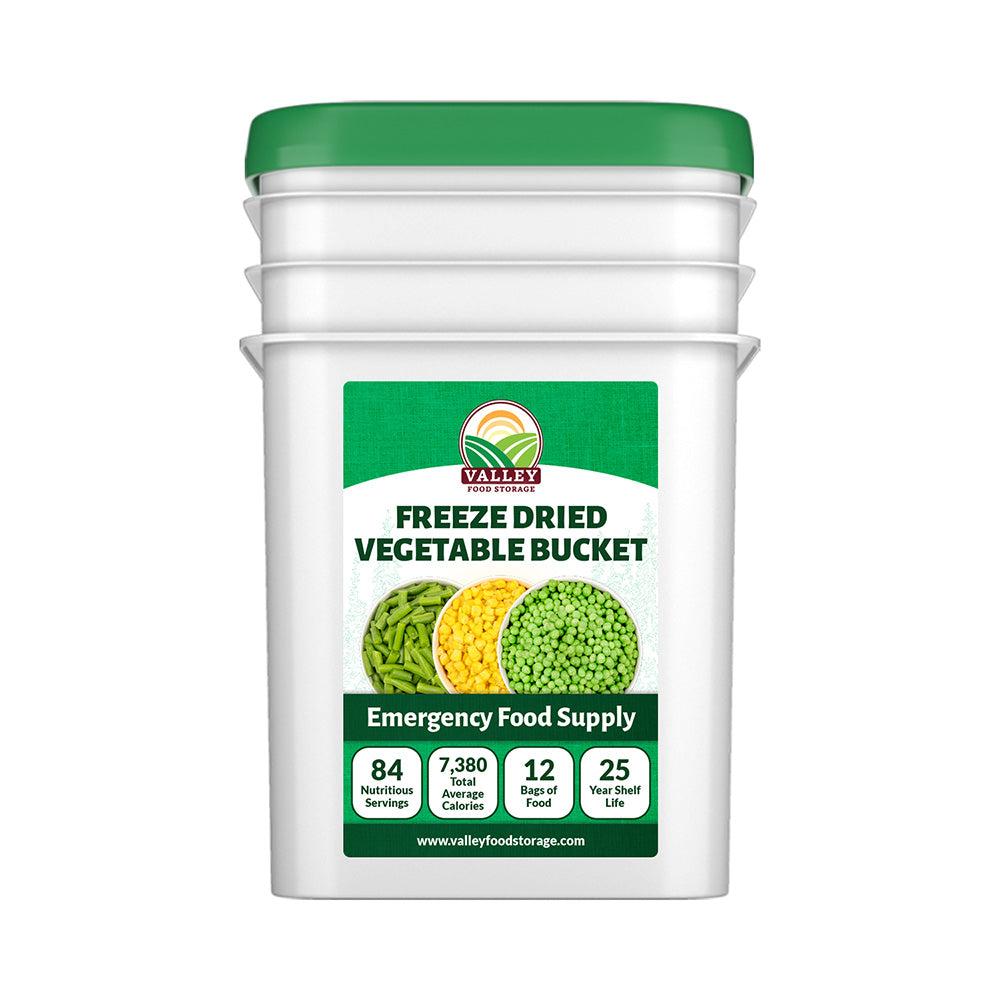Freeze Dried Vegetables in Bulk | Buy a Freeze Dried Veggies Bucket Online - Valley Food Storage