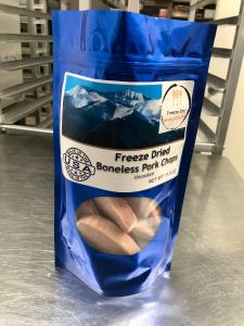 Freeze Dried Boneless Center Cut Uncooked Pork Chops