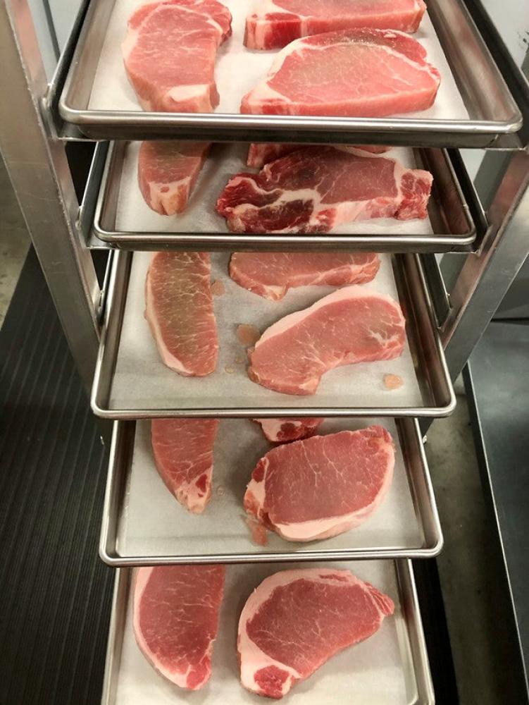 Freeze Dried Boneless Center Cut Uncooked Pork Chops