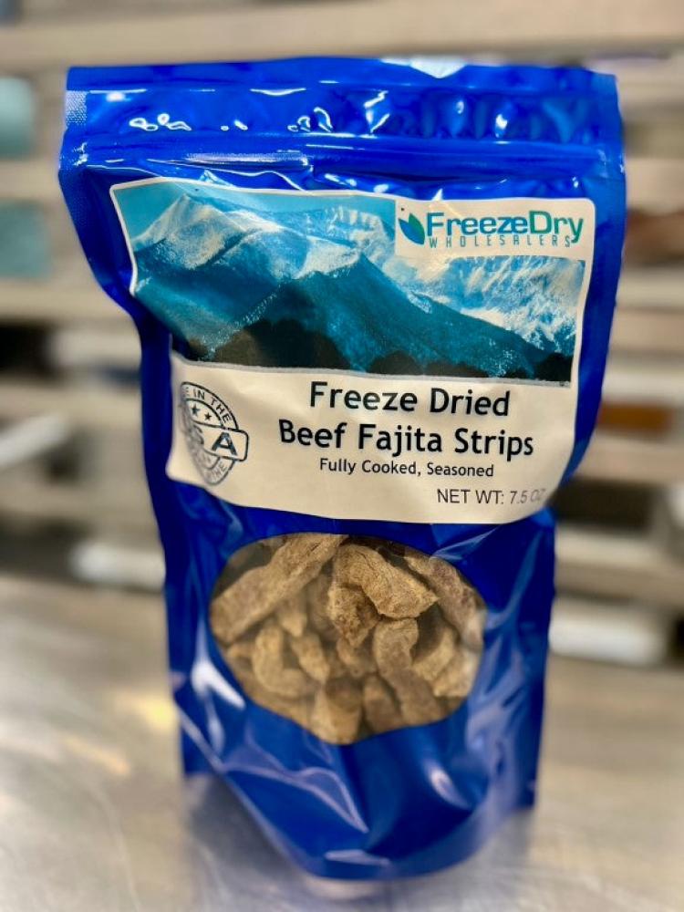 Freeze Dried Fully Cooked Beef Fajita Strips