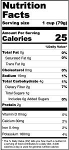 Freeze Dried Broccoli Florets