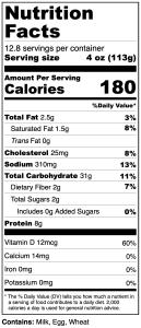 Freeze Dried Fully Cooked Cheese Tortellini