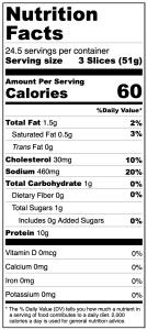 Freeze Dried Cooked Canadian Bacon