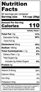 Freeze Dried Shredded Cheddar Cheese