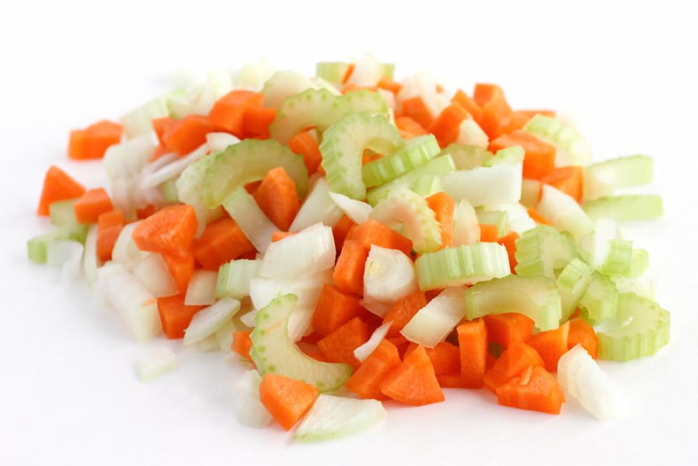 Freeze Dried Mirepoix - (Diced Onions, Carrots, and Celery)