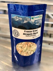 Freeze Dried Mirepoix - (Diced Onions, Carrots, and Celery)
