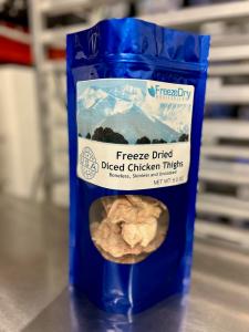 Freeze Dried Uncooked Diced Chicken Thighs
