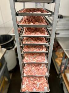 Freeze Dried Uncooked Diced Chicken Thighs