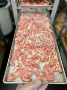 Freeze Dried Uncooked Diced Chicken Thighs