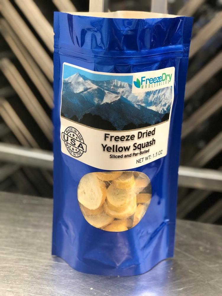 Freeze Dried Sliced Yellow Squash - (pre-blanched)