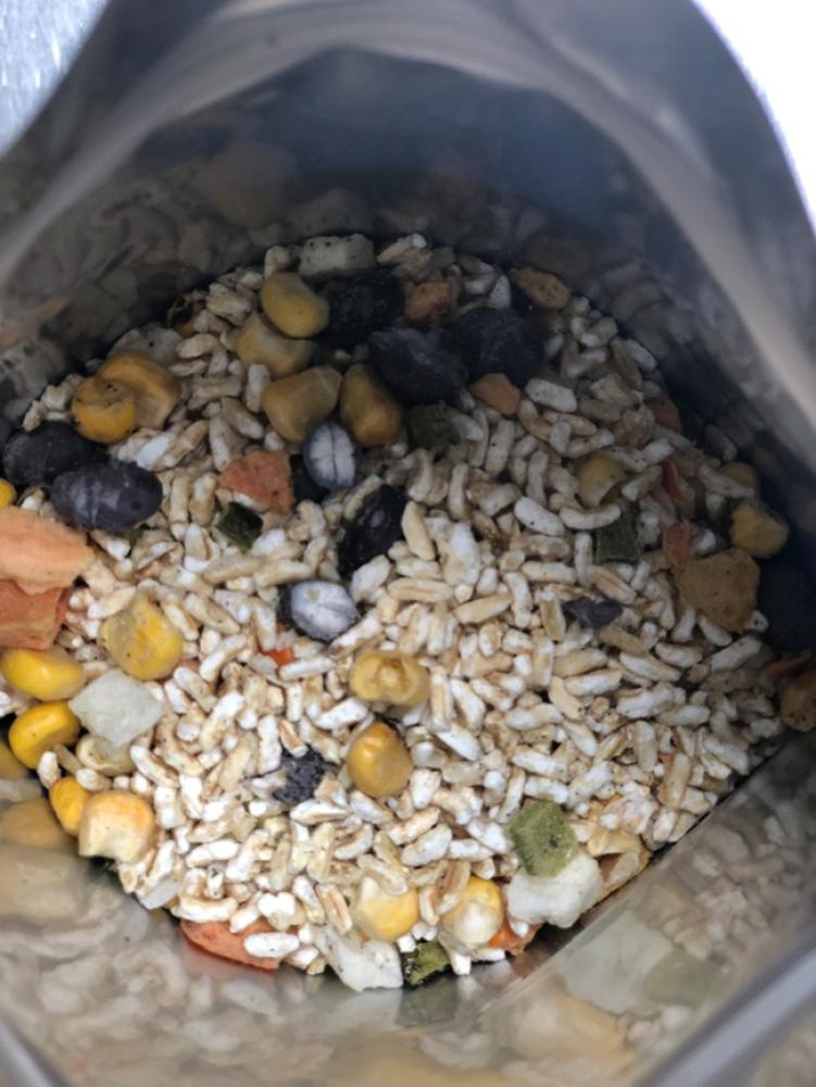 Freeze Dried Cilantro Lime Rice and Fire-Roasted Corn Fiesta