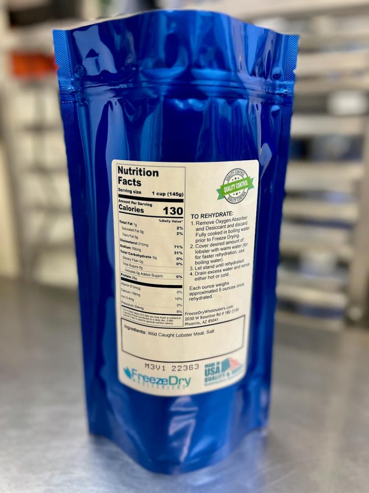 Pre-Sale Freeze Dried Fully Cooked Wild Caught Maine Lobster