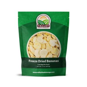 Freeze Dried Bananas - Single Bag - Valley Food Storage