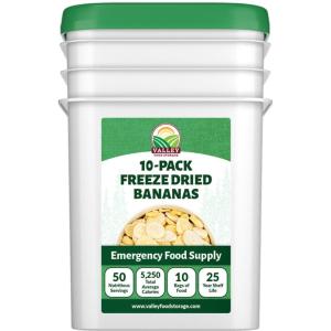 Freeze Dried Bananas - Single Bag - Valley Food Storage