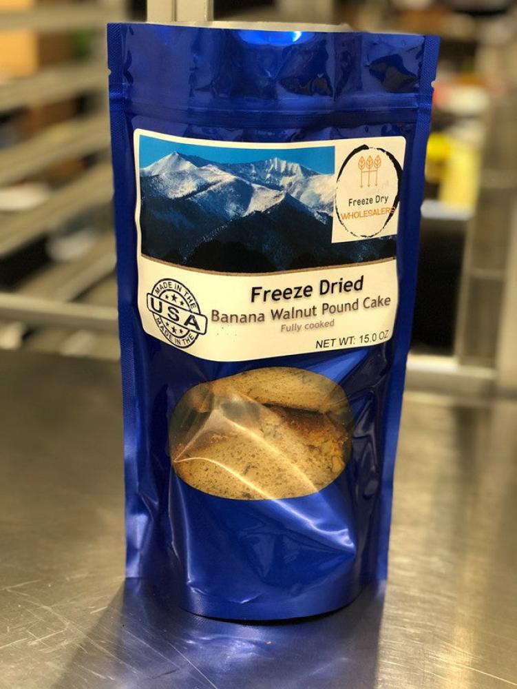 Freeze Dried Banana Walnut Pound Cake