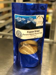 Freeze Dried Banana Walnut Pound Cake
