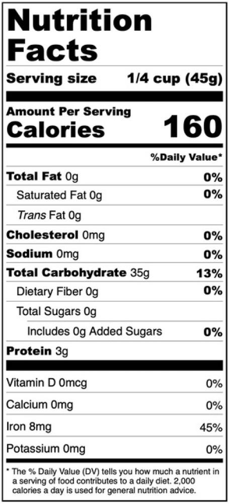 Freeze Dried Long Grain White Rice