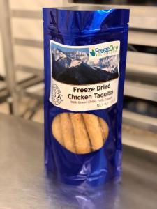 Freeze Dried Fully Cooked Shredded Chicken Taquitos