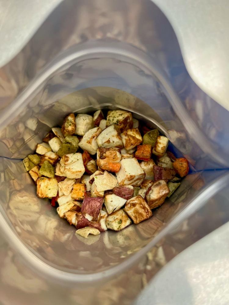 Freeze Dried Roasted Redskin Potatoes and Jalapeños