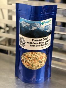 Freeze Dried Multi-Grain Orzo, Garbanzo and Kale