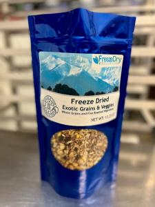 Freeze Dried Exotic Grains and Fire Roasted Vegetables