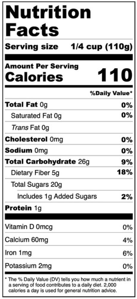 Freeze Dried Diced Black Mission Figs