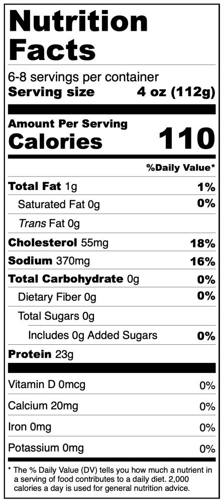 Freeze Dried Uncooked Chicken Breasts
