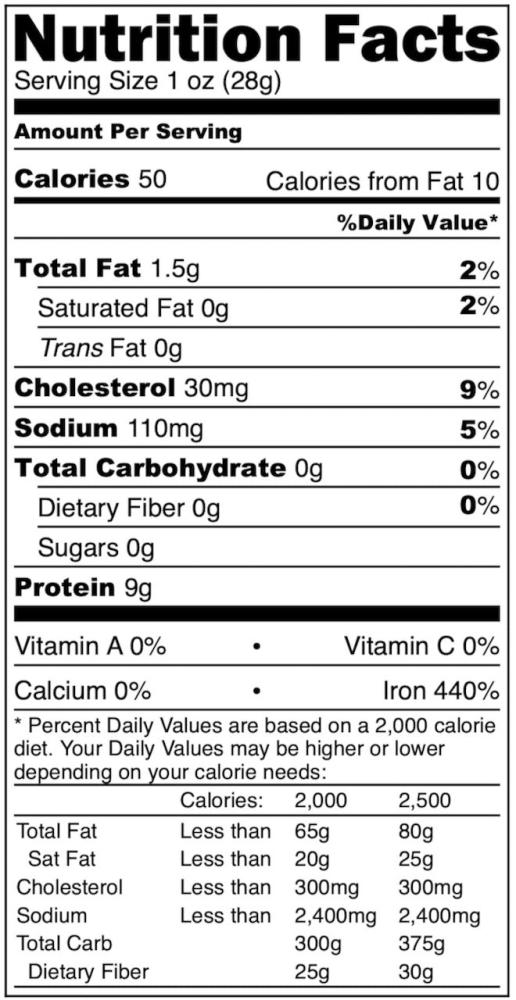 Freeze Dried Uncooked Pounded Veal Cutlets