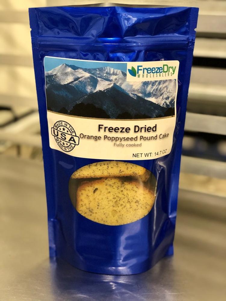 Freeze Dried Orange Poppyseed Pound Cake