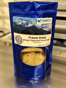 Freeze Dried Orange Poppyseed Pound Cake