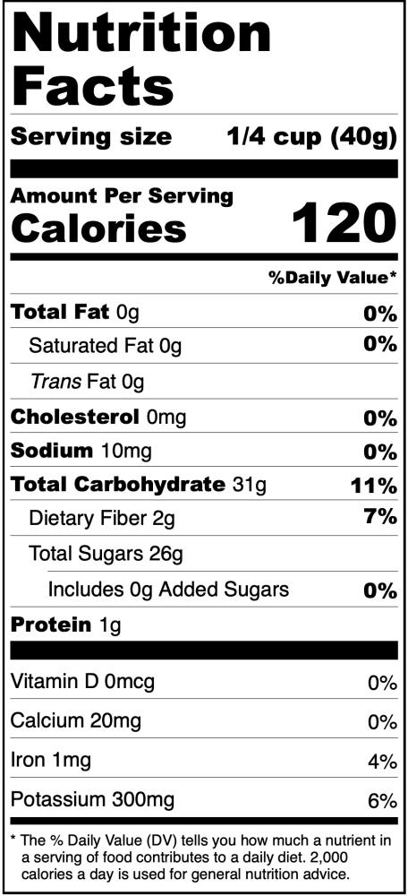 Freeze Dried Zante Currant Raisins
