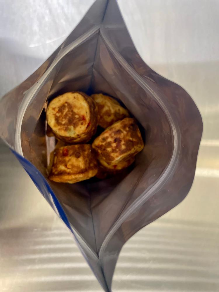 [LIMITED PRODUCTION] Freeze Dried Fully Cooked Hash Brown, Bacon, Egg, Cheese and Bell Pepper Bites