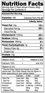 [LIMITED PRODUCTION] Freeze Dried Fully Cooked Hash Brown, Bacon, Egg, Cheese and Bell Pepper Bites