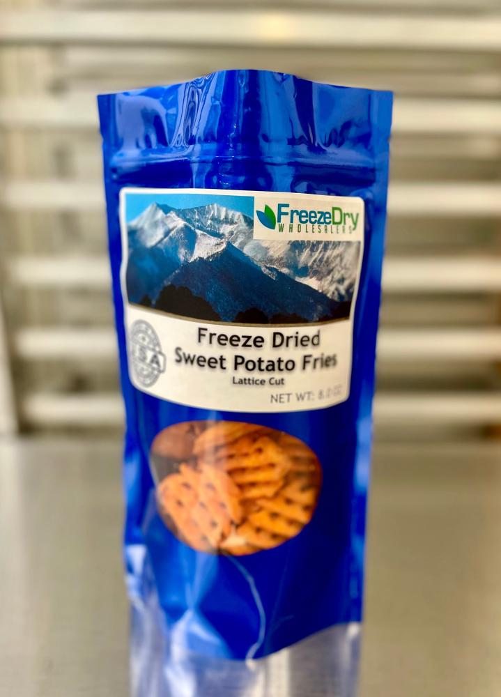 Freeze Dried Lattice-Cut Sweet Potato Fries