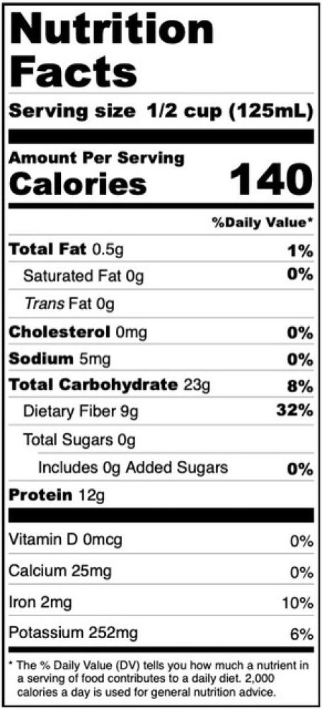 Freeze Dried Fully Cooked Green Lentils