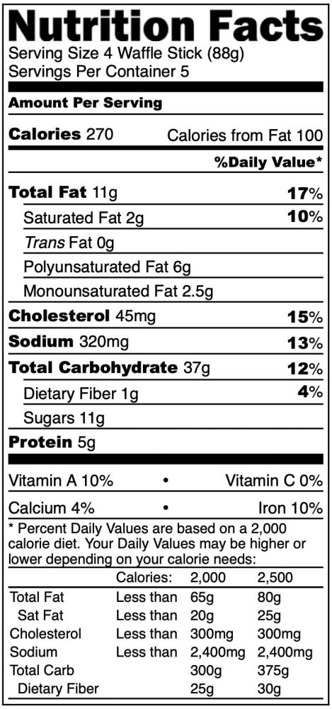 [LIMITED PRODUCTION] Freeze Dried Fully Cooked Belgian Waffle Sticks