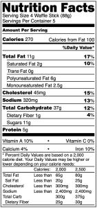 [LIMITED PRODUCTION] Freeze Dried Fully Cooked Belgian Waffle Sticks