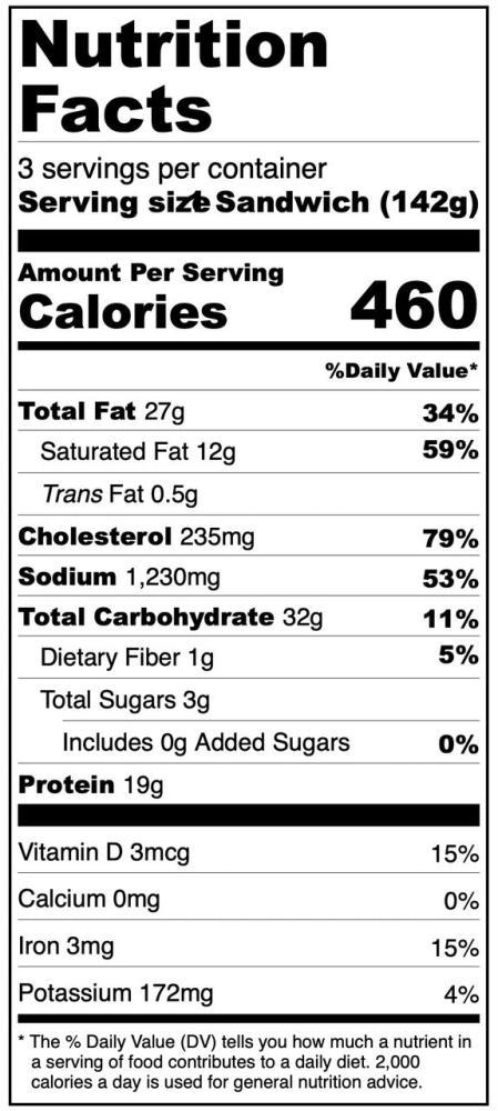 [Pre-Sale] Freeze Dried Bacon, Egg and Cheese Biscuit Sandwich